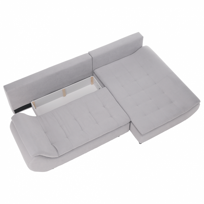 Set canapea, gri deschis / roz pudră, material textil, dreapta, BRATO [8]