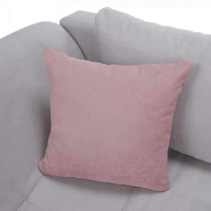 Set canapea, gri deschis / roz pudră, material textil, dreapta, BRATO [14]