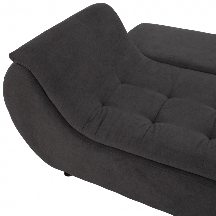 Set canapea, gri-maro / portocaliu, material textil, dreapta, BRATO [24]