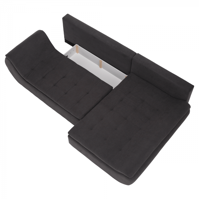Set canapea, gri-maro / portocaliu, material textil, dreapta, BRATO [10]