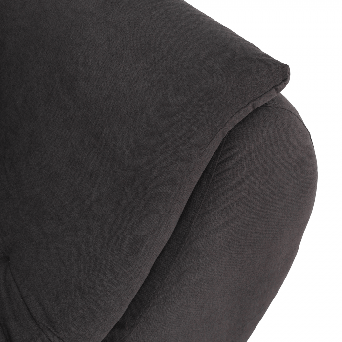 Set canapea, gri-maro / portocaliu, material textil, stânga, BRATO [12]