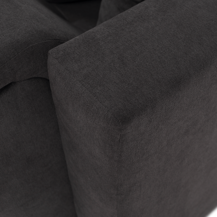 Set canapea, gri-maro / portocaliu, material textil, stânga, BRATO [16]
