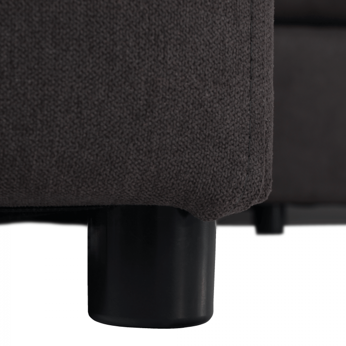 Set canapea, gri-maro / portocaliu, material textil, stânga, BRATO [14]