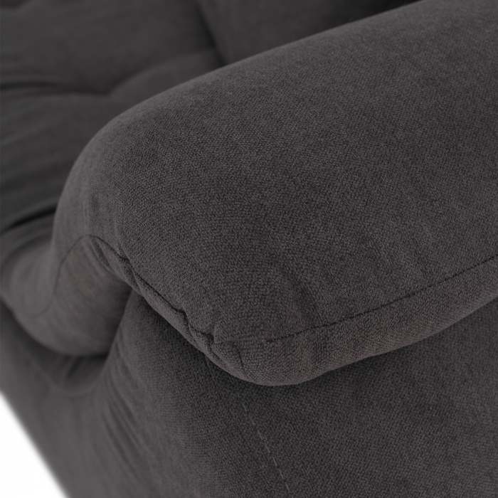 Set canapea, gri-maro / portocaliu, material textil, stânga, BRATO [11]