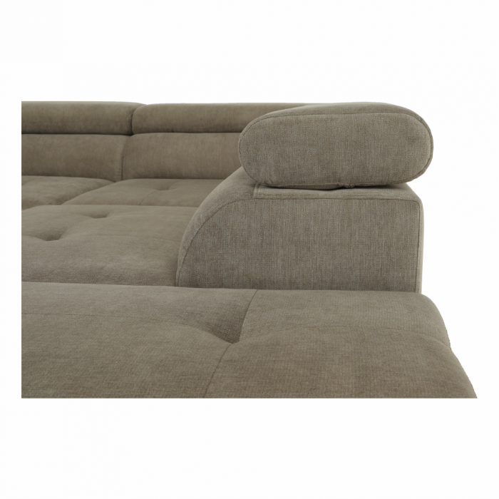 Set canapea, maro deschis melanj, material textil, dreapta, BUTON P [14]
