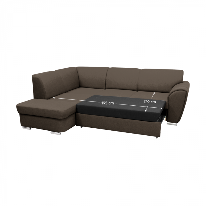 Set canapea, maro, stânga, KENAI ROH [3]