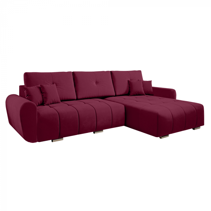 Set canapea universală, burgundy, LONGA ROH [1]