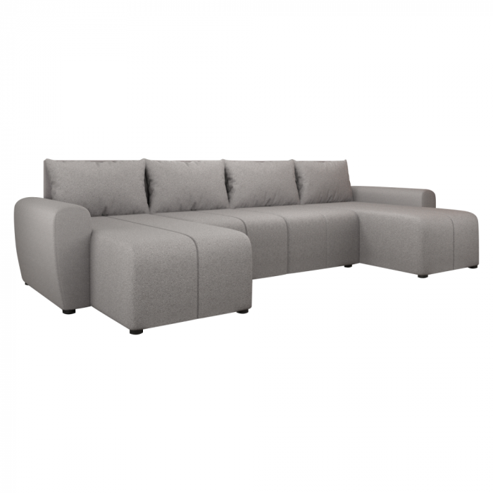 Set canapea universală, gri, DELIN U UNI [1]