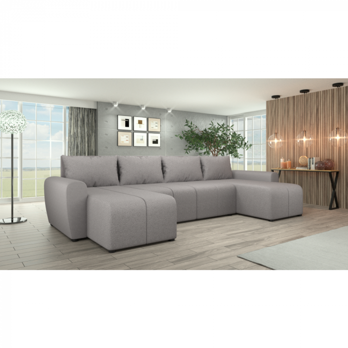 Set canapea universală, gri, DELIN U UNI [2]