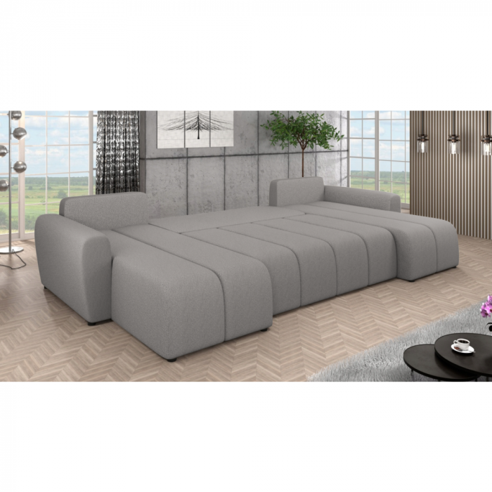 Set canapea universală, gri, DELIN U UNI [4]