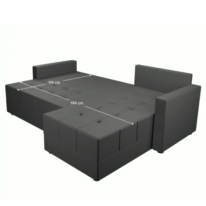 Set canapea universală, gri, DUAN ROH [5]