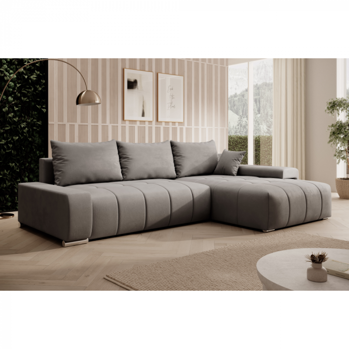 Set canapea universală, gri, VEZAN ROH [5]