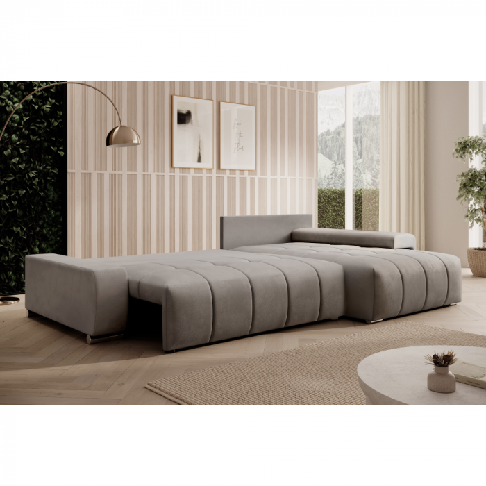 Set canapea universală, gri, VEZAN ROH [4]