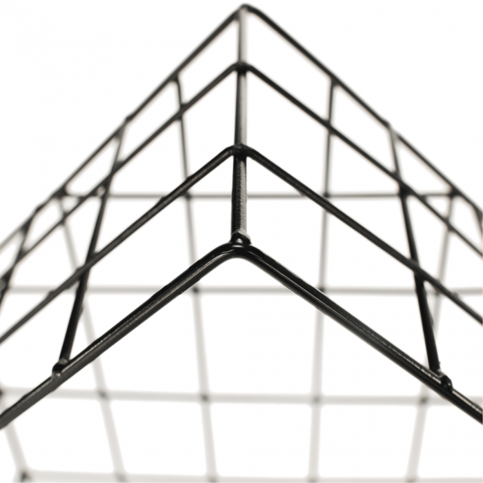 Set de 3 rafturi, natural/negru, AZURI [8]