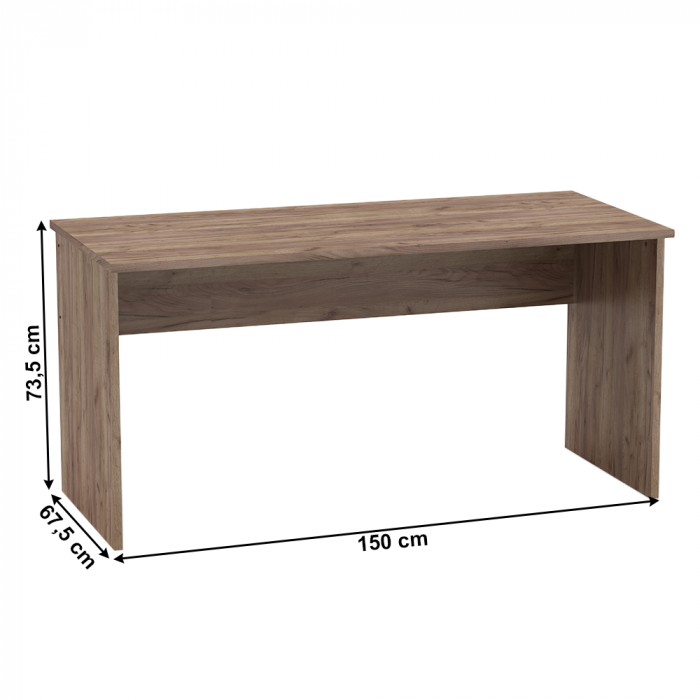 Set de birou, kraft dunkel/alb, JOHAN 2 NEW [16]