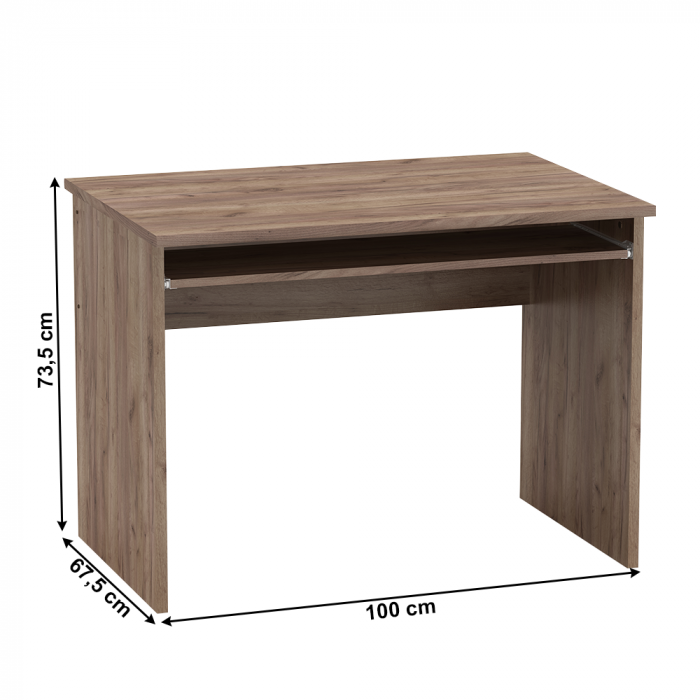 Set de birou, kraft dunkel/alb, JOHAN 2 NEW [12]
