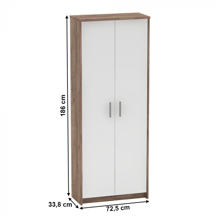 Set de birou, kraft dunkel/alb, JOHAN 2 NEW [10]