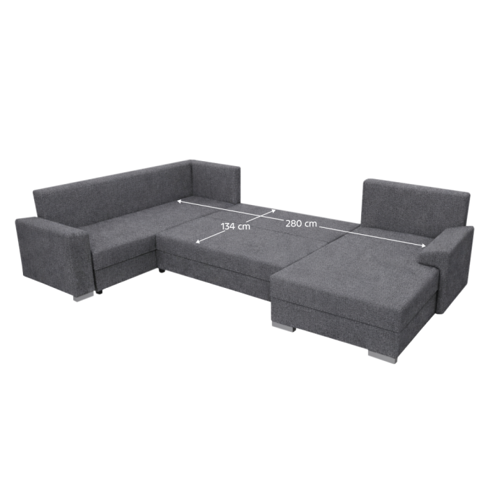 Set de canapea universală, gri,ANDRESO U UNI [5]