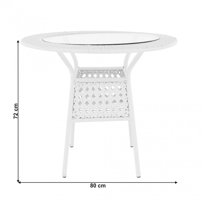 Set de grădină 1+4, alb, KOVEN [13]