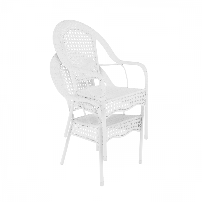 Set de grădină 1+4, alb, KOVEN [5]