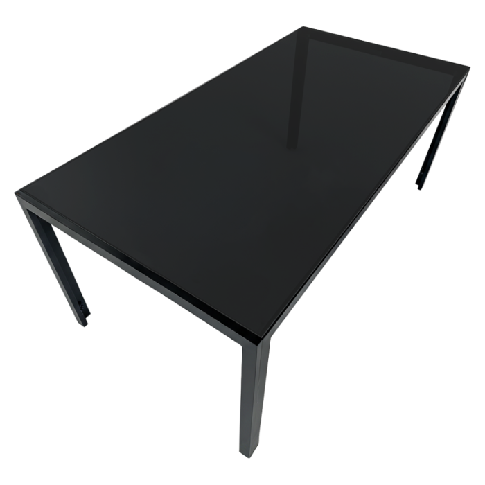 Set de grădină din 9 piese, gri/negru, aluminiu, KESIOS [2]