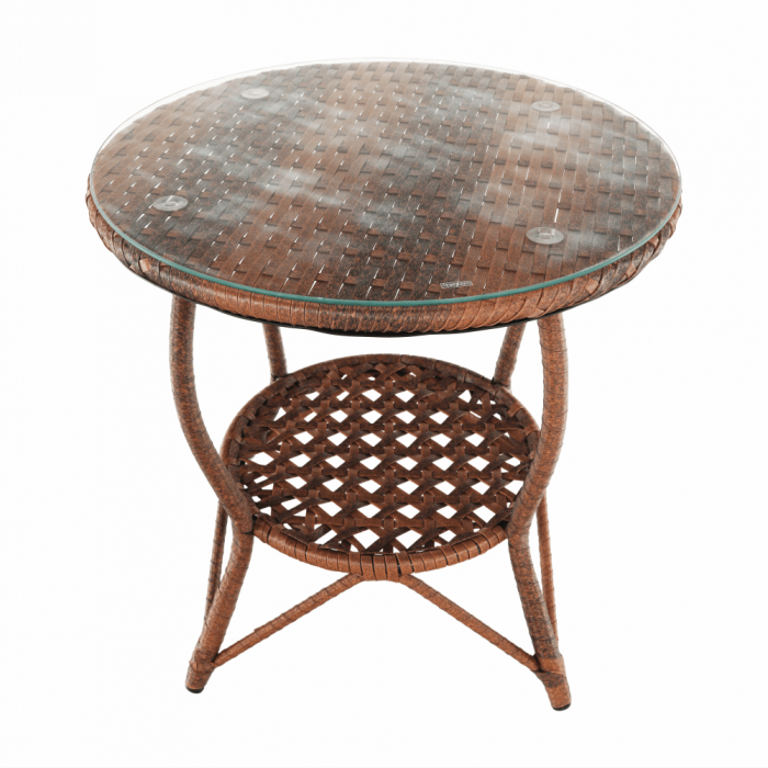 Set de grădină din rattan  1 + 2, maro, JARUB [2]