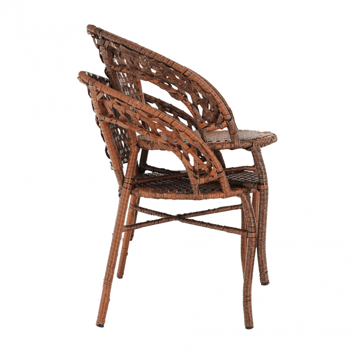 Set de grădină din rattan  1 + 2, maro, JARUB [27]