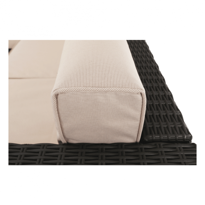 Set de grădină din rattan, 3 piese, maro/bej, RODEN [4]