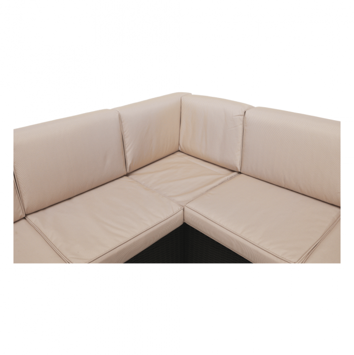 Set de grădină din rattan, 3 piese, maro/bej, RODEN [12]