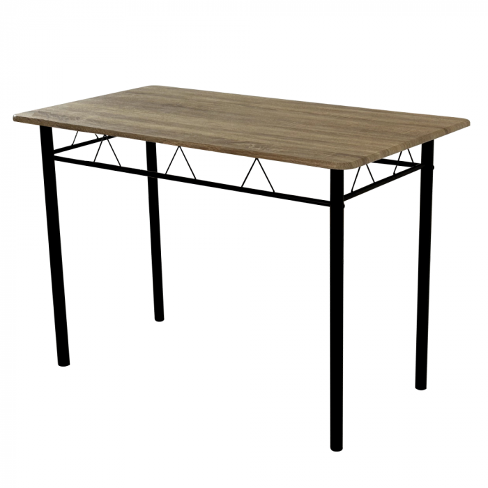 Set de sufragerie 1+4, stejar sonoma/negru, MAKO [4]