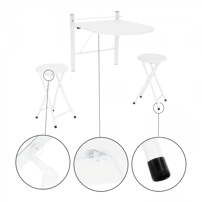 Set dining set 1+2, alb, AMADEO [4]