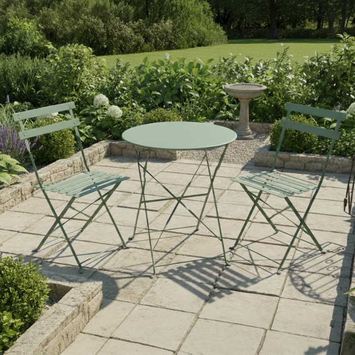 Set grădină 1+2, verde, oţel, OBAX NEW [9]