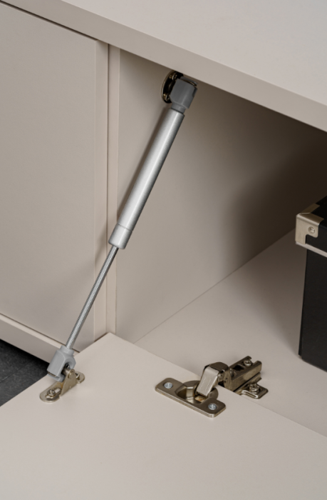 Set mobila living/mobilier sufragerie/camera de zi, comoda tv, 180 cm lungime, deschidere usi push open prin apasare, pal casmir/marmura alba [4]