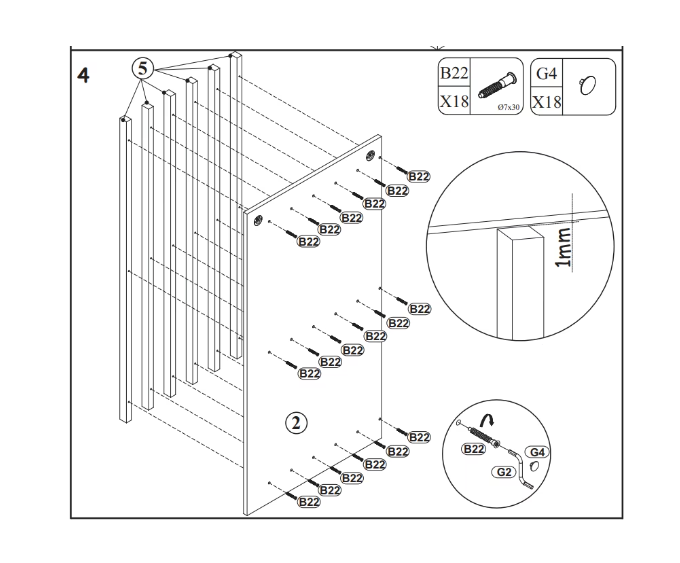 Set mobila living, suspendata, prindere perete, cu riflaj inclus, usi deschidere prin apasare, vitrina cu led, stejar /negru mat riflaj, 220 cm lungime, Bortis impex [7]