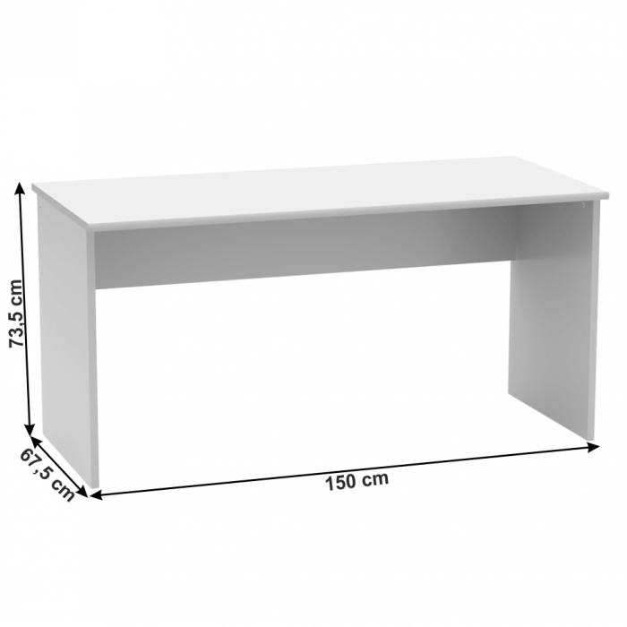 Set mobilier de birou complet , alb , dulapuri, /birou pe colt, rollbox, Bortis [2]