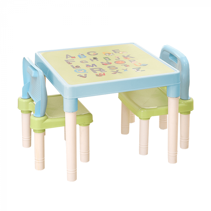 Set pentru copii 1 + 2, albastru / verde / alb, BALTO [1]