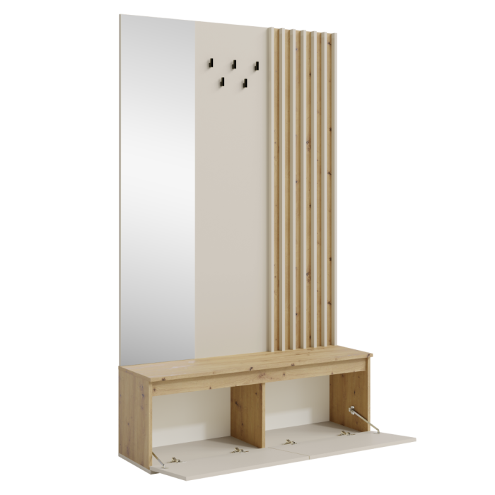 Set pentru hol, caşmir/stejar artisan, DERIS [3]