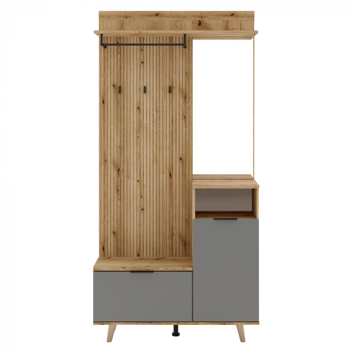 Set pentru hol, stejar evoke/grafit, NODRI [2]