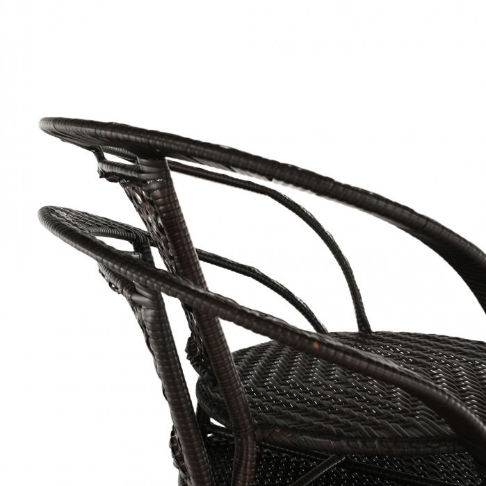 Set ratan de grădină 1+2, maro, LASAN [21]