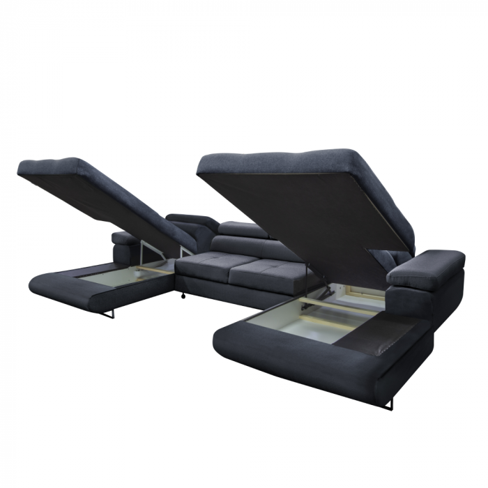 Set universal canapea, culoare gri, AMARETA U [7]