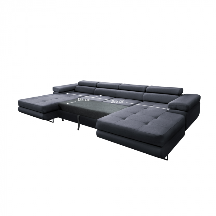 Set universal canapea, culoare gri, AMARETA U [9]