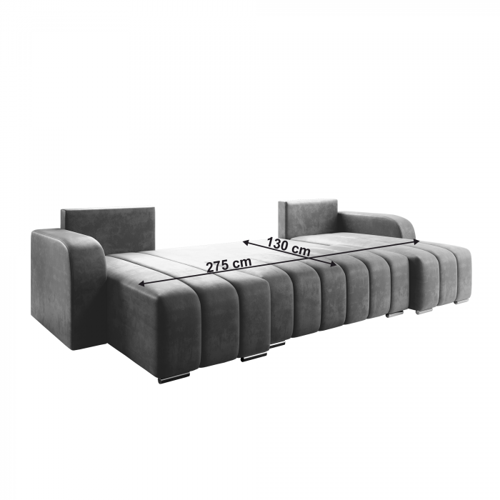 Set universal canapea, culoare gri, PORIMA U [7]