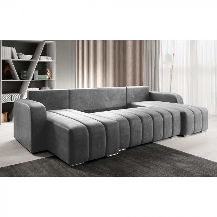 Set universal canapea, culoare gri, PORIMA U [4]