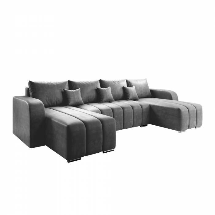 Set universal canapea, culoare gri, PORIMA U [1]