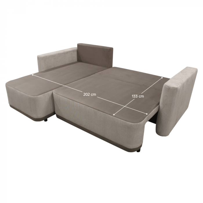 Set universal canapea, gri-bej Taupe, SENTY ROH [2]
