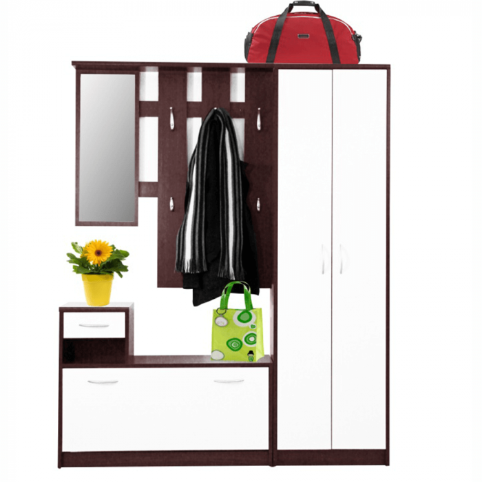 Set vestibul, wenge, alb MECKI [2]