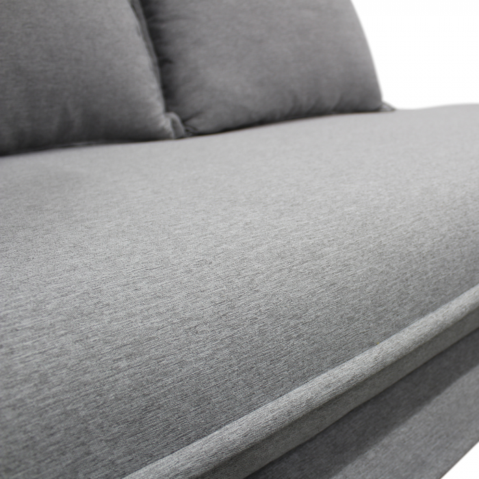 şezlong cu spaţiu de depozitare, gri, dreapta, LAMBA [4]