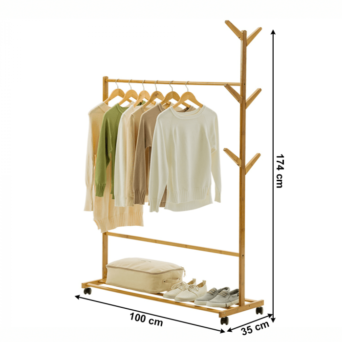 Stander haine, bambus, lăţime 100 cm, VIKIR TYP 3 [7]