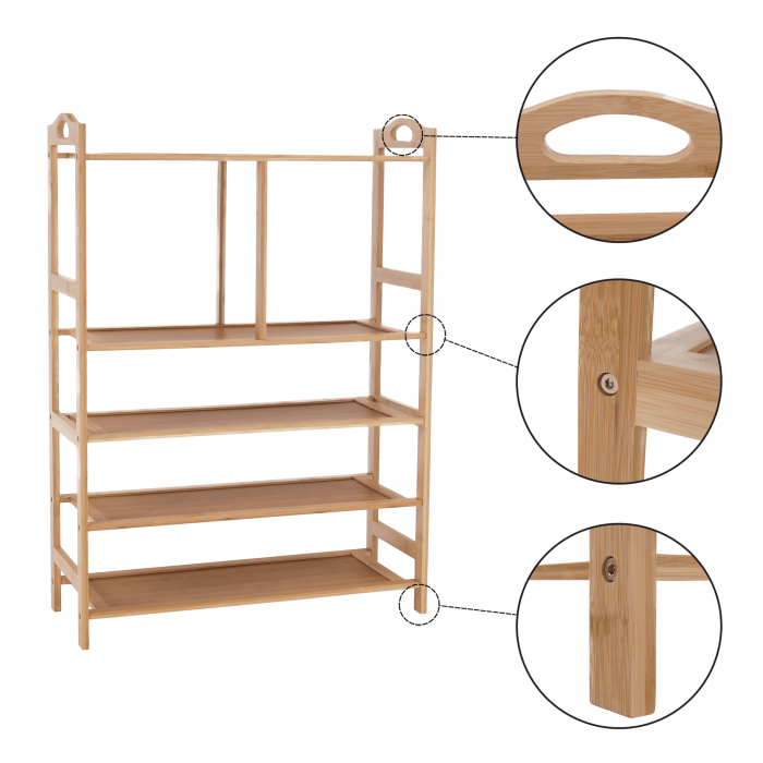 Suport pentru pantofi, bambus natural, AVIRO [10]