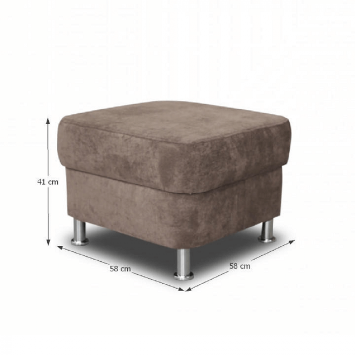 Taburet, material textil maro, SANTIAGO [4]
